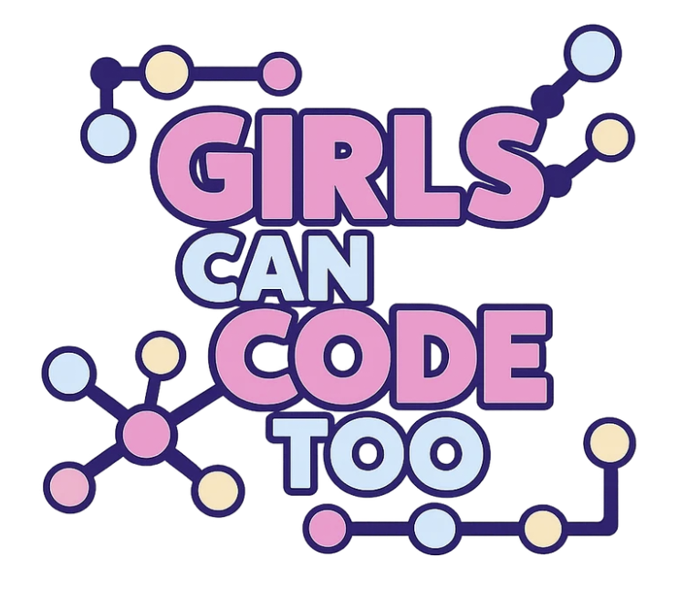 Girls Can Code Too logo